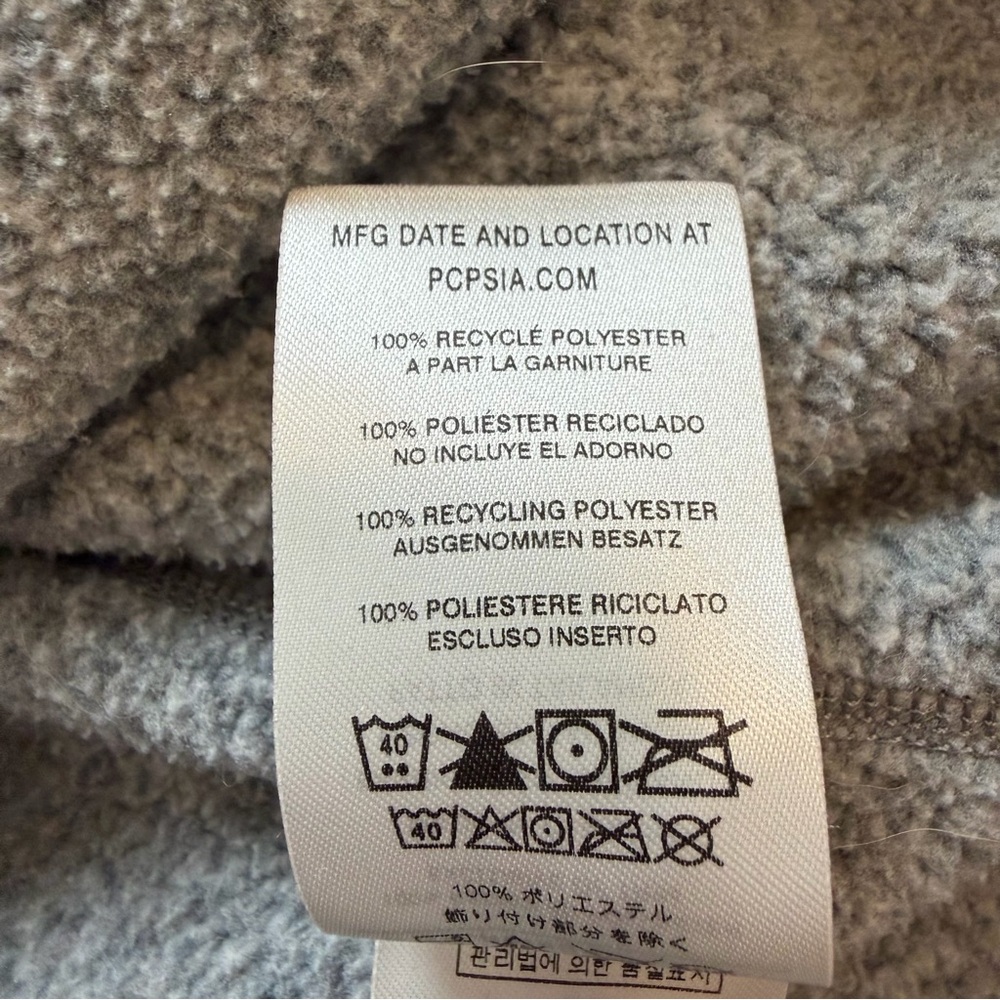 EUC Patagonia Men’s Gray Better Sweater 1/4 Zip Fleece Pullover In Stonewash - Picture 10 of 13